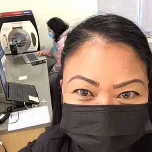 The waiting room was clean and safe where I had my morning Zoom meeting while waiting for my Service.