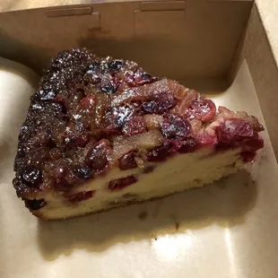 Cranberry ginger upside down cake