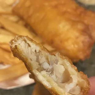 Inside fish n chips mini