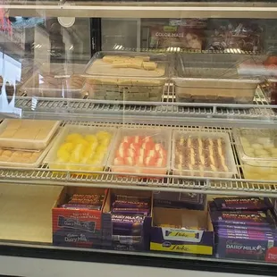 Variety of sweets and snacks to buy