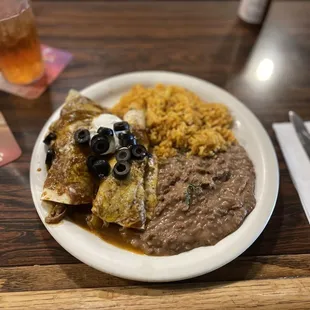 Beef enchiladas special!
