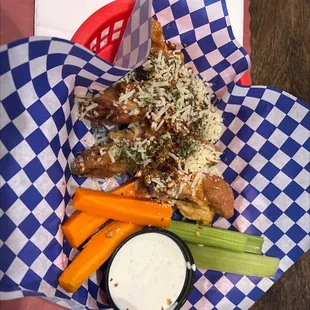 Garlic Parmesan Chicken Wingd