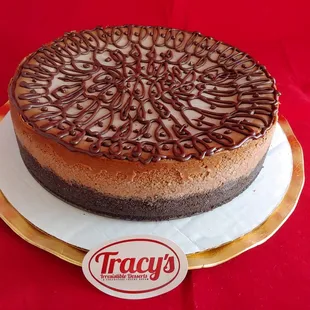 Tracy's Irresistible Desserts chocolate cheesecake.