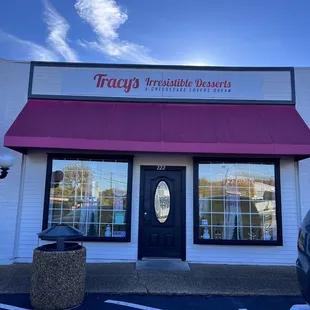 the front of the restaurant