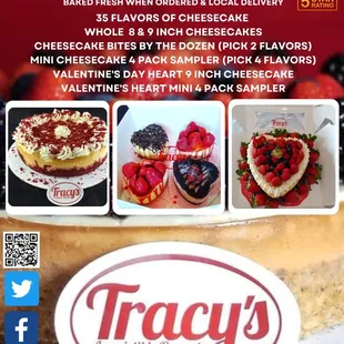 a variety of desserts