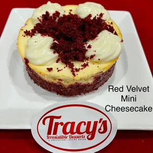 Tracy's Irresistible Desserts Red Velvet Mini Cheesecake