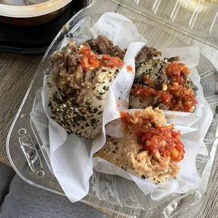 a plate of food on a table