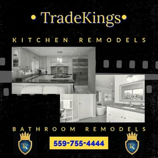 Kitchen remodels, bathroom remodels, any home improvement