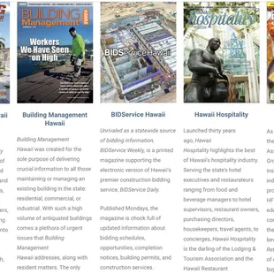 Our magazines incorporate specialized design, technology, expertise, and intelligence to fulfill the needs of businesses.