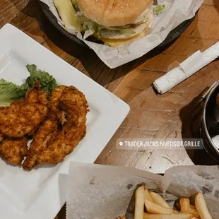 Chicken Fingers and Jack 's Ultimate Diner Burger