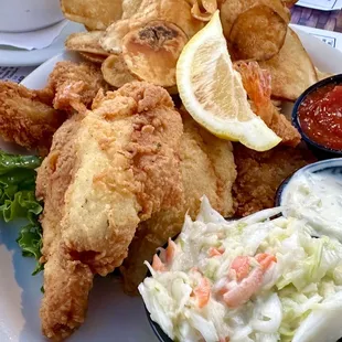 Perch and Shtimp Dinner