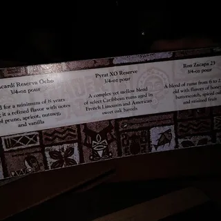 Rum Flight (3/4-oz pour of each)