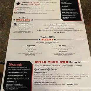 New menu