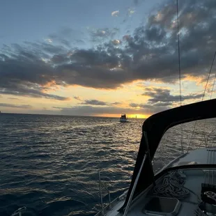 Sunset sailing