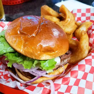 Mushroom melt with potato belts