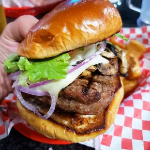 Mushroom melt was so good!