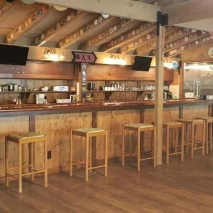 Literally a FULL SIZE BAR in the 3 bedroom &quot;barn-dominium&quot; upstairs, cool place for the men to hang out before the big day!
