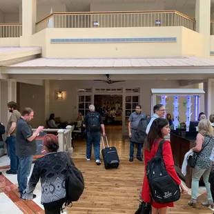 Entrance is inside the hotel lobby straight back