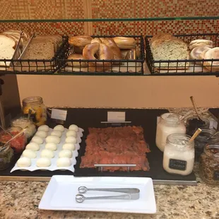 Salmon and all the fixings