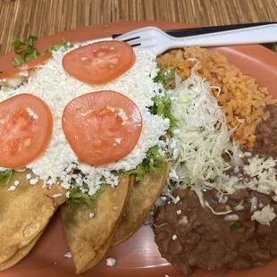 3 Beef Taco Combo Plate