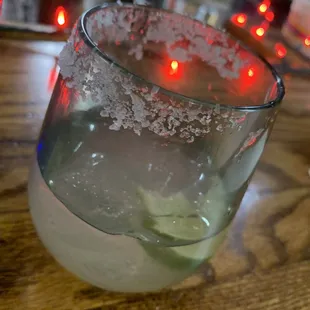 Half drank delicious agave wine margarita.