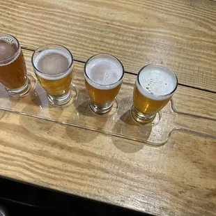 Breakfast at Emma&apos;s - English ipa with tea Hang Ten Gose Blood Orange Gose The Shallows White IPA