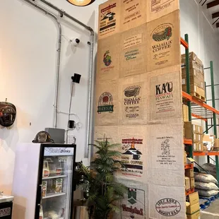 Beautiful coffee wall!