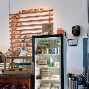 Small selection of salads and sandwiches