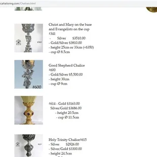 Chalice 600 Marked up 30%