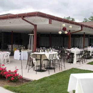 Traditions patio offers a great spot for food and drink every day of the week and doubles as a great spot for an event!