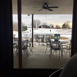 Here was our view at lunch