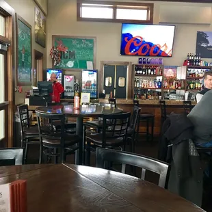 This is what the inside of the restaurant/bar looks like