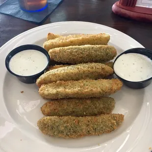 The fried pickle spears are AMAZING