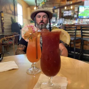 Bloody Maria, Mai tai and a dude.