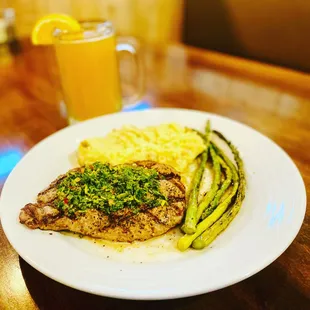 Dinner special 10oz Chimichurri New York Strip