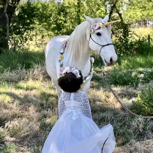 My daughter and Prince  posing for a photo