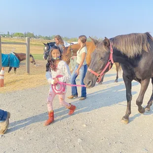 Azalea's 1st Day of Horseback Riding Lessons!