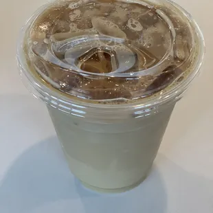 Iced latte with Rose Cardamon