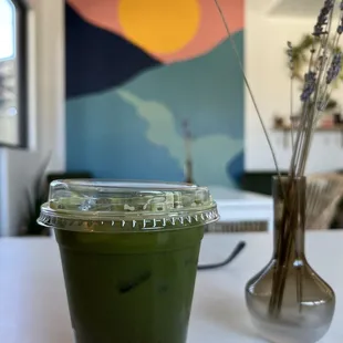 Matcha Lemonade for the cool off win