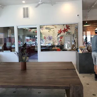 a man standing at a table