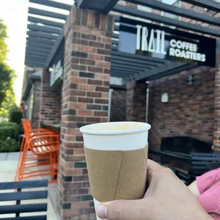 An excellente  vanilla latte