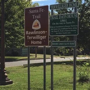 signage for the trail days house