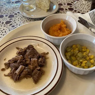 Half of buffalo roast meal