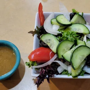 House Salad with Greek dressing