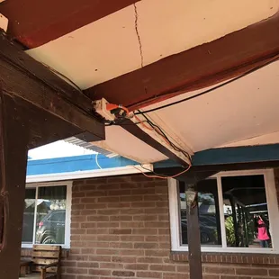 Extension cords all over the place