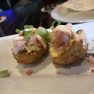 lobster fried deviled eggs (these were a seasonal app, very creative).