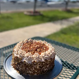 a cake on a plate