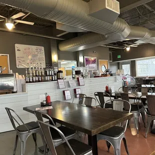 the interior of the restaurant