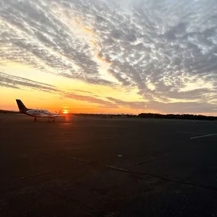 Sunset at Stinson cafe