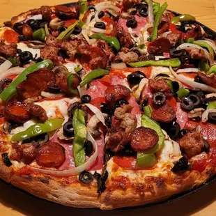 The large Pioneer Pizza